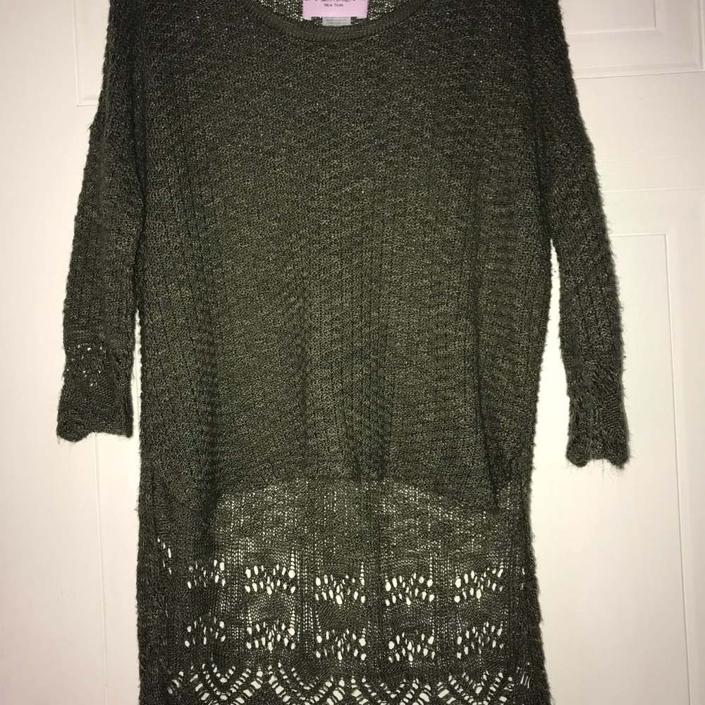 Olive Sweater Shirt